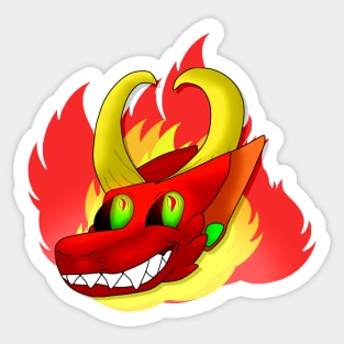 Demonic Devil Dog Sticker